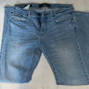 Hollister blue skinny jeans like new.